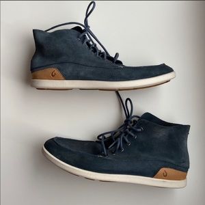 OLUKAI Mens NALUKAI KALA Boots Blue Suede